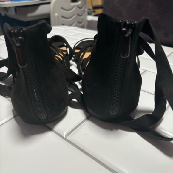 Torrid‎ Black Ankle Wrap Gladiator Sandal 12W - Picture 7 of 10